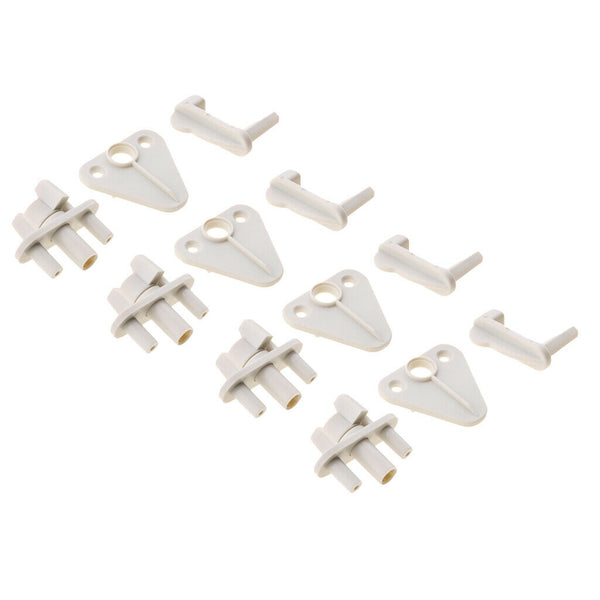 4x Pontoon Boat Door Gate Latch Plastic, Universal Fit for 1 inch, 1 1/8 inch or