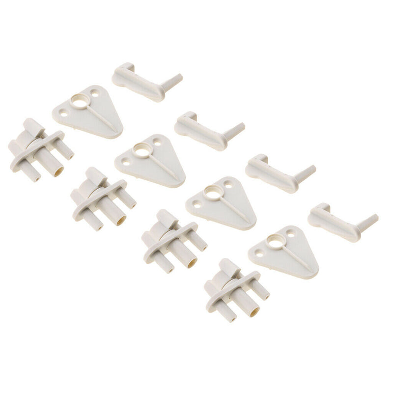 4x Pontoon Boat Door Gate Latch Plastic, Universal Fit for 1 inch, 1 1/8 inch or