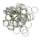 10mm Round Ring Base DIY Adjustable Blank Ring For Jewelry Making, 100/Pack