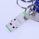 Mini Portable USB2.0 Port Metal Case Smart SD/TF Card for PC(Green)