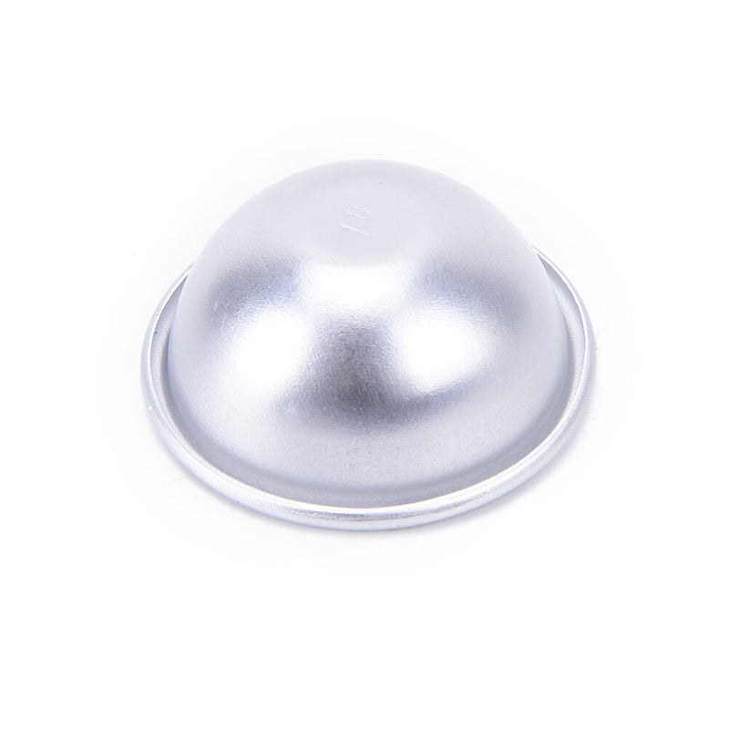 1set/2pcs aluminum bath bomb molds bath fizzy sphere round ball molds 4.5*2cm Gw