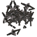 20pcs Impact Pulley Shields Bait Clip with Carp Fishing Rig Sleeves Black