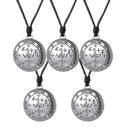 5Pcs Fashion Archangel Sigil Seal Solomon  Pendant Charm Necklace