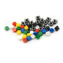 20Set Momentary TactilePush Button TouchMicro Switch 4P PCB Caps 12x12x7.3mmB Bj
