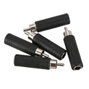 5x 6.35mm 1/4 inch Mono Female Jack to RCA Male Plug Audio Adapter Cable Co B6U3