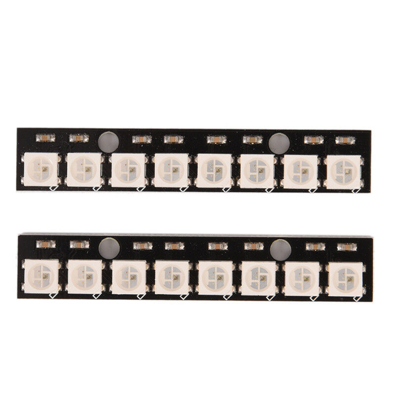 Black 8 Channel WS2812 5050 RGB 8 LEDs Light Strips Drivers Board for Arduin Kw