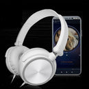 Wired Headset Stereo Heavy Bass Gaming Calling Earphones Over Ear White