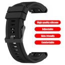 26mm Silicone Watch Band Strap for Garmin Fenix 6X/5X/5X Plus/3 (Black)