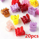 20X/Set Colorful Assorted Mini Small Plastic Hair Clips Claws Clamps New CA