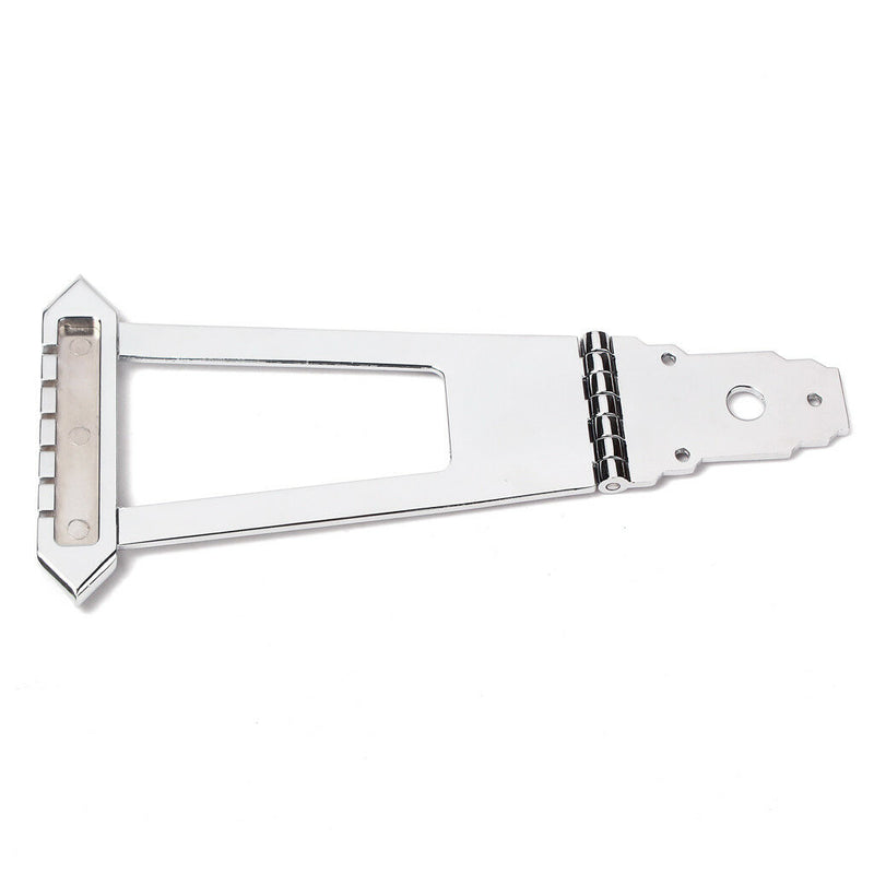 6 String Archtop Guitar Trapeze Tailpiece Bridge Guitar Accessory Chrome New