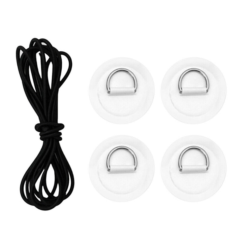 Inflatable Boat Stand Up Paddleboard Bungee Cord Deck Rigging Kit White