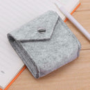 Multi-function Felt Charger Storage Bag Data Line Earphone Pouch Holder