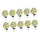 Univeral 10X White G4-5050-6SMD LED Bulb HighPower Super Bright Car Light