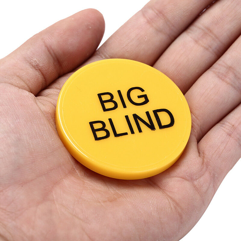 3pc 5cm small blind+big blind+dealer button set for party poker card game LJ