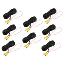 8 Packs Car Bus Trailer Truck RCA Reverse Rear View Parking Camera Video Cable