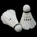 6Pcs White Goose Feather Badminton Shuttlecocks Outdoor Ball Game Traini RVY