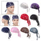 Turban Hat Chemo Cap Durag Muslim Beanie Hair Loss Headscarf Cover Hat Red