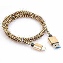 Golden USB-C 3.1 Type C Male to 3.0 Type A Male Data Charge Fast Charging C