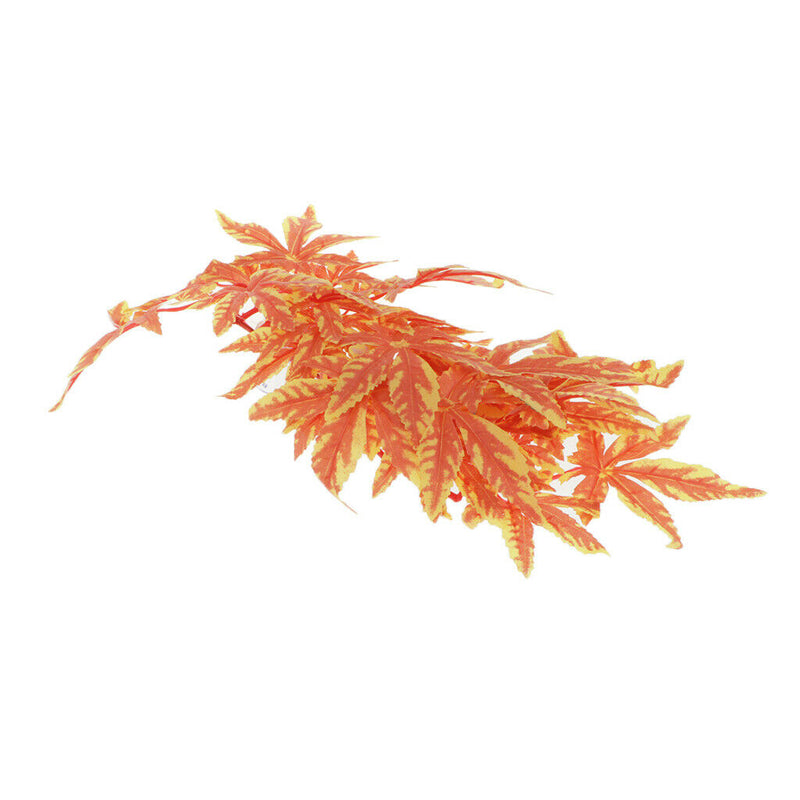 Artificial Crane Plants Aquarium Tank Planting Reptile Hideaway Orange