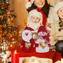 Santa Claus Snowman PVC Home Christmas Gifts Candy Bag (Sell in A Pair)