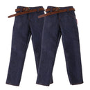 1/6 Scale Male Classic Denim Jeans Pants for 12'' Action Figures Body 2pcs