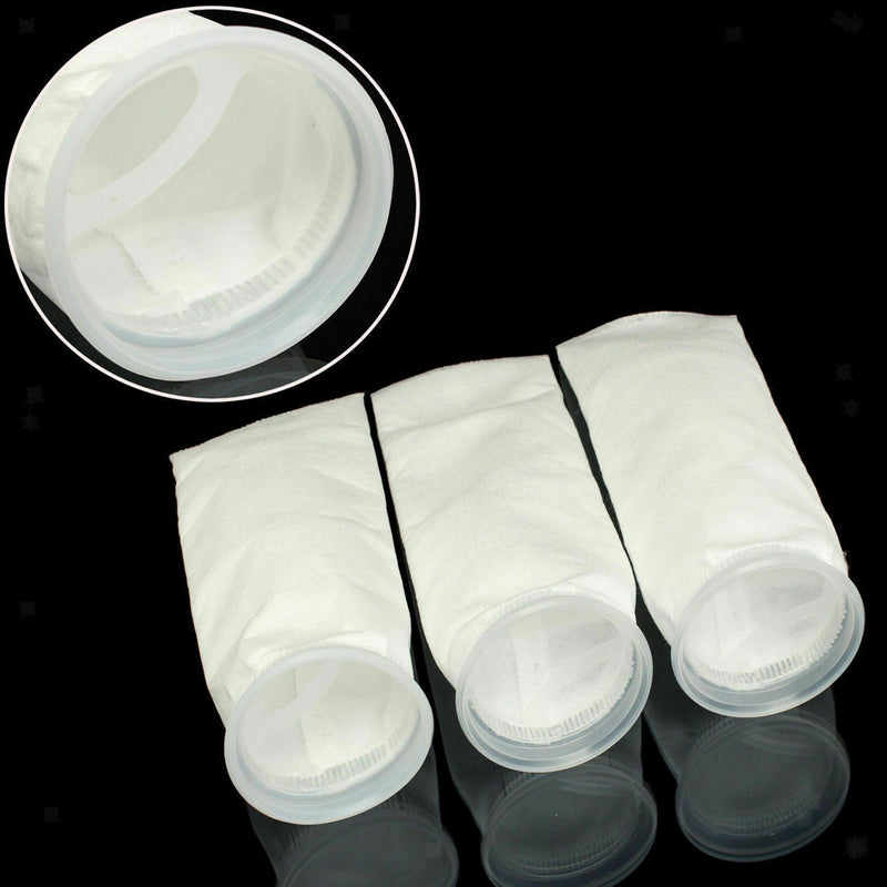 Set of 2, 4 Inch Ring by 15 Inch Long Marine Aquarium Thin Filter Sock Sump