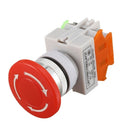 Ui 660V Ith 10A Latching Red Emergency Stop Push Button Switch