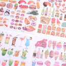 2Sheets Creative Food Drinks Diary Scrapbook Decoration DIY Stickers Toys G TE