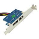 Dual Port Sata To 5V 12V Power Over Esata USB Port Adapter Convert Expansio