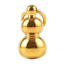 Chinese Traditional Style DIY Gear Pendant Key Ring Chain, Solid Brass Gourd