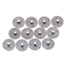 100x 12.5*2.5mm Waxed Candle Wick Metal Sustainers Candles Wicks Holders OZ