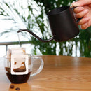 Gooseneck Narrow Spout Hand Drip Coffee Pot Stainless Steel Kettle 350ml