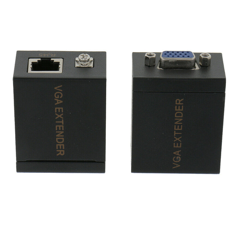60mVGA Signal Extender Over CAT-5e/6 Cable Video Booster TransmitterReceiver