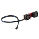 NVMe M.2 SSD Cooler Heatsinks with 25mm Fans for PC Laptop Desktop Computer - 3