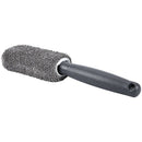Car superfine fiber long handle tires brush clean cloth tire brush gray P4S8