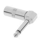 1/4 Inch 6.35mm Jack Right Angle Male Mono Plug L-shape Connector Guitar Aud Kw