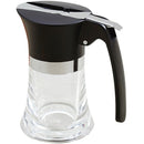 1X(304 Stainless Steel Pouring Sugar Bottle Syrup Honey Cruet Acrylic Flavo