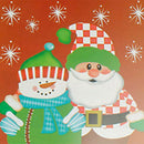 12Pcs/Set Christmas Tableware Placemats Coaster Xmas Party Supplies (Redsno
