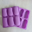 1Pcs Silicone Soap Molds Set 6-Cavities Mixed Patterns Soap Mold
