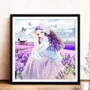 5D Special Shaped Diamond Painting Lavender Girl DIY Rhinestone Wall Art