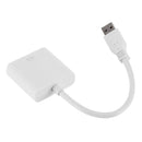 USB 3.0 to VGA Video Display Adapter 1080P Multi-Display Converter (White)