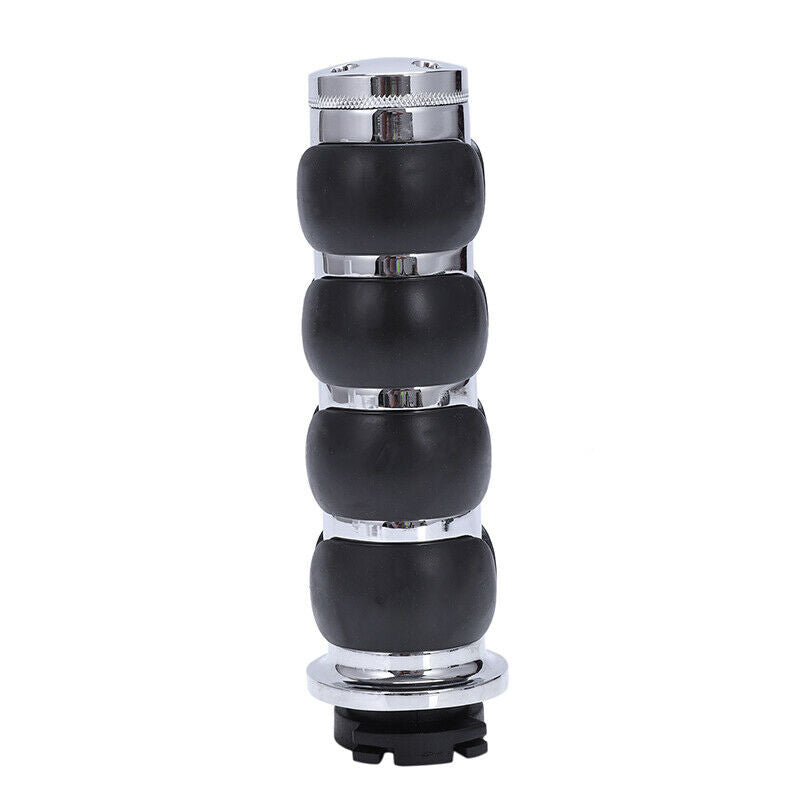 25 MM UNIVERSAL KNOB ALUMINIUM RUBBER HANDLE CUSTOM MOTORCYCLEBLACK X2K3