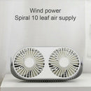 360 Degree Summer Rotating Double-Head Usb Cooling Personal Fan 3 Adjustabl