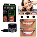 Black activated carbon teeth cleaning powder Miracle teeth Natural activity F8T5