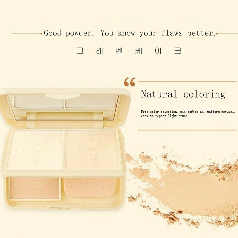 Lideal Brand Soybean Milk Essence Pressed Powder Double Layer Of Powder Whi Y4P5