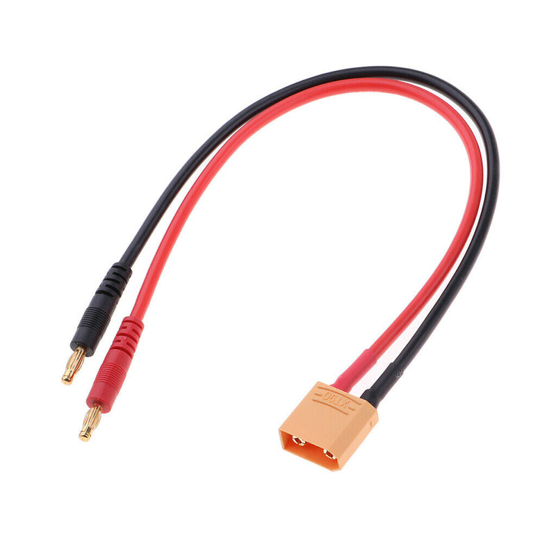 XT90 Male 4mm Banana Connector Plug Lead Battery Charge Cable 12 AWG RC