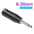 6.35mm Mono Male to XLR 3Pin Male Audio Plug Converter Adapter Connector