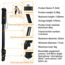P-264B New Portable Lightweight 47Cm Monopod Aluminum Camera Stand Witn Pho