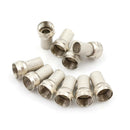 10 x F Connector Screw on type for RG6 Dual Shield TV Antenna Coax Cable Pg