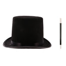 Black Top Hat Magician Hat & Magic Wand Props Halloween Party Fancy Dress
